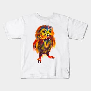 Cute Colorful Owl Kids T-Shirt